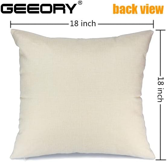 GEEORY Valentine's Day Pillow Covers 18x18 Set of 4 - Red Heart Love You More Decorative Throw Pillows for Valentine's Decor
