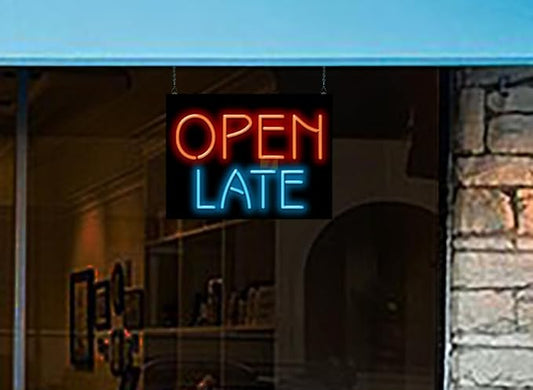 Jantec Sign Group Open Late Neon