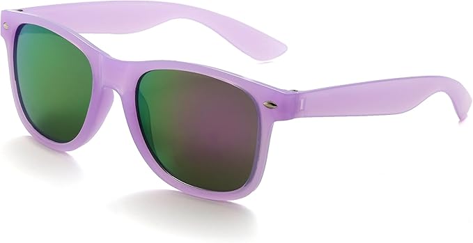 Fsmiling Purple Sunglasses Bulk Adult Party Sunglasses 80s Glasses Shades for Men Women Mardi Gras-30Pack,UV Protection