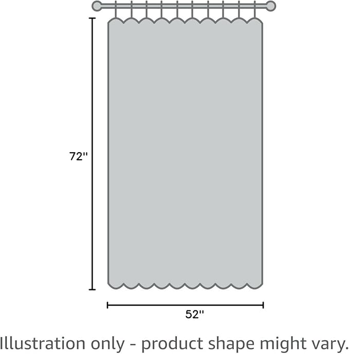 Joydeco Blackout Curtains 72 Inches Long 2 Panels Burg, Room Darkening Curtains for Bedroom, 100% Black Out Textured Thermal Drapes Privacy Protection 2 Panels Set(W52 x L72 Inch, Light Grey)