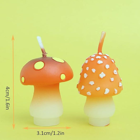 Birthday Candles Mushroom Candles for Party Supplies and Wedding Favor