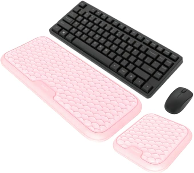 Vaydeer Extra Large Wide Wrist Rest Set for Keyboard and Mouse, Computer Ergonomic Wrist Support, Arm Elbow Pad Mouse Rest, Typing Pain Relief Soft Memory Foam Desk Cushion for Office Work Gaming