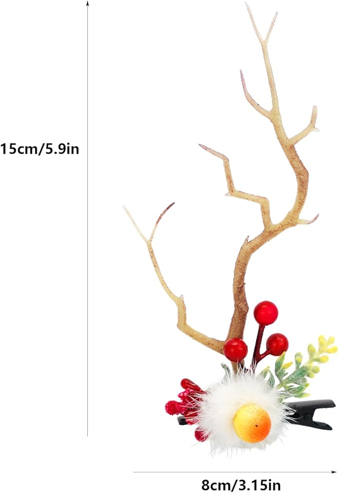 TOECWEGR Christmas Reindeer Antlers Headband Hair Clips Hair Hoop Girl Holiday Beauty Headdress