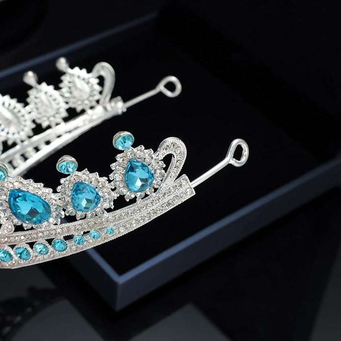 Kamirola Tiaras Princess Crown for Women and Girls Crystal Headbands for Bridal, Princess for Wedding and Party(TR21)