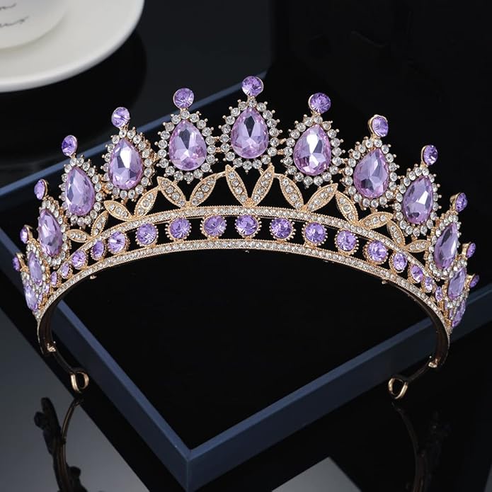 Kamirola Tiaras Princess Crown for Women and Girls Crystal Headbands for Bridal, Princess for Wedding and Party(TR21)