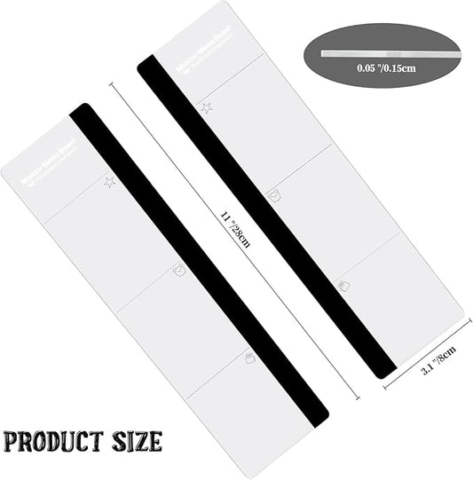 Office Desk Accessories 2pcs Monitor Memo Board Computer Message Board Office Supplies for Women Men Computer Sticky Note Holder with Functional Areas Home Office Accessories Office Must Haves