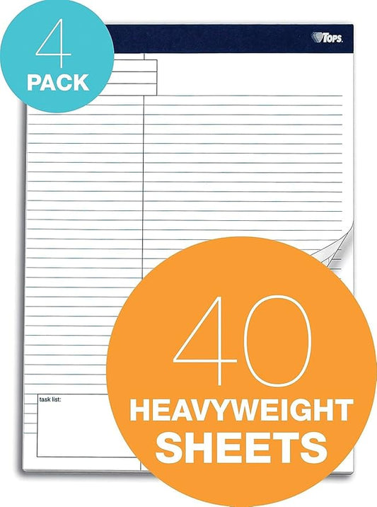 Tops Project Planning Pads 40 Sheets per Pad, 4 Pads per Pack