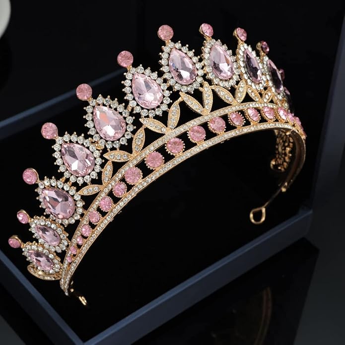 Kamirola Tiaras Princess Crown for Women and Girls Crystal Headbands for Bridal, Princess for Wedding and Party(TR21)