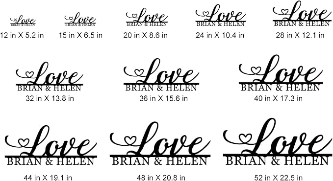 Personalized Love Name Signs for Couple, Custom Love Symbol Heart Metal Sign, Valentines Day Sign, Infinity Wall Decor, Home Wall Decor, Housewarming Present