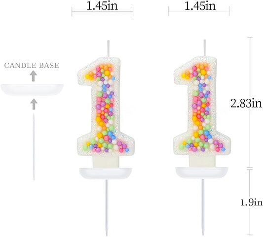11th Birthday Candle for Cake, Colorful Macaron Numeral Candles for Boys/Girls, Theme Birthday Party Cake Decorations, Cake Topper for Birthday Party Supplies (Number 11)