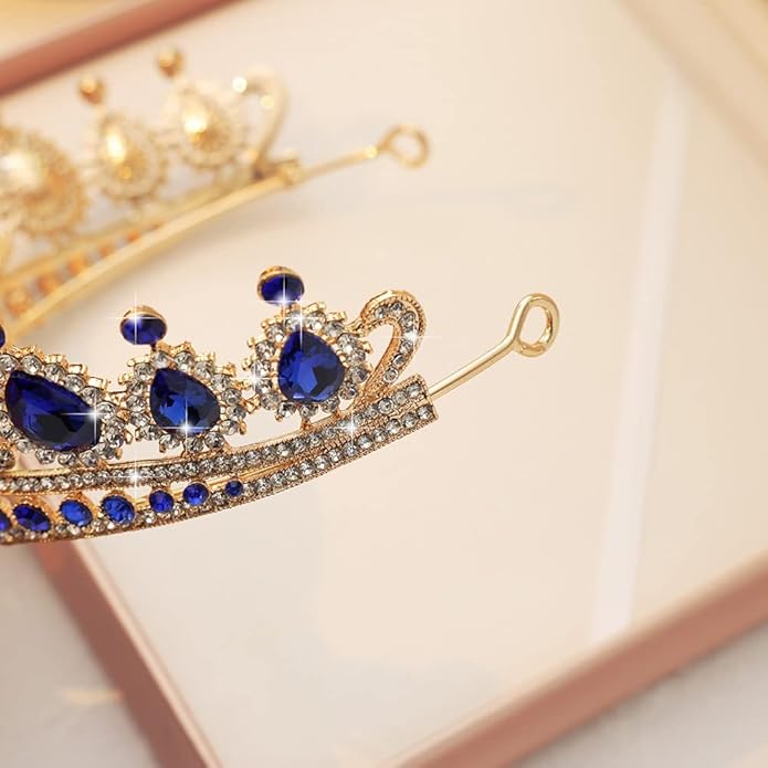 Kamirola Tiaras Princess Crown for Women and Girls Crystal Headbands for Bridal, Princess for Wedding and Party(TR21)