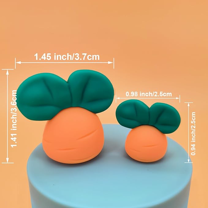 Cute Carrot Rabbit Theme Cake Topper Birthday Cake Decorations,Bunny Birthday Cake Toppers Cake Decor Mushrooms Carrots Cupcake Topper Jungle Animals Cupcake Toppers Birthday Party Supplies