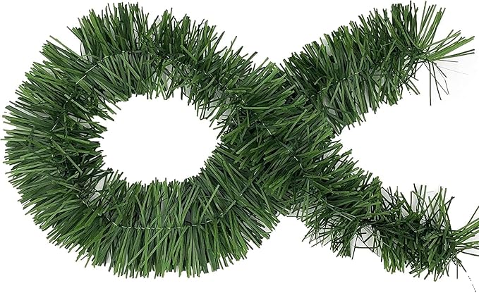 20 Foot Garland | Christmas Garland for Christmas Decorations Indoor or Outdoor | Non-Lit Soft Garland Christmas Decorations | Green Holiday Decor | Home Garden Artificial Greenery (1, 20 FT)