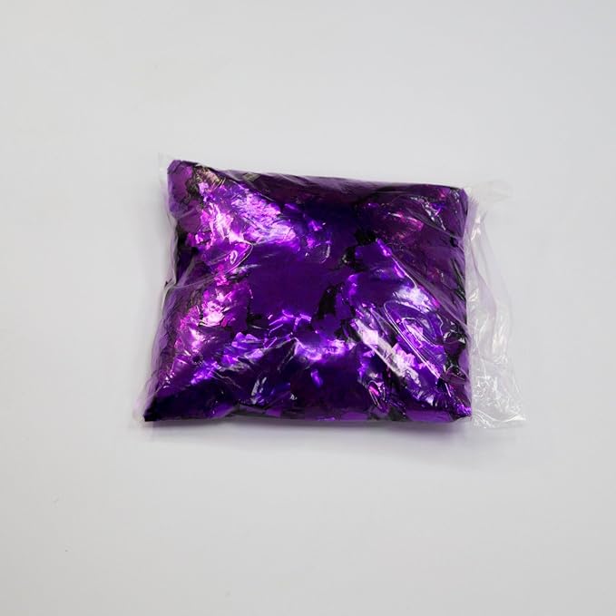 Ultimate Confetti, Fluttering Purple Mylar Shiny Foil Metallic Confetti Squares - Lightweight and Slow-Falling Party Confetti for Cannon and Launcher Use - Best for Celebrations - 1 lb, 16 oz