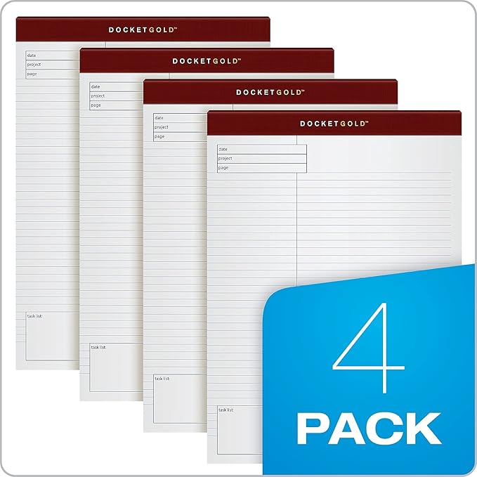 Tops Project Planning Pads 40 Sheets per Pad, 4 Pads per Pack