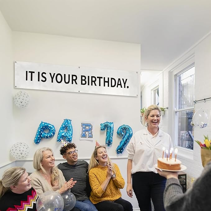 The Office Birthday Banner, 6 x 1 ft Vinyl with Metal Grommets for Party Decorations