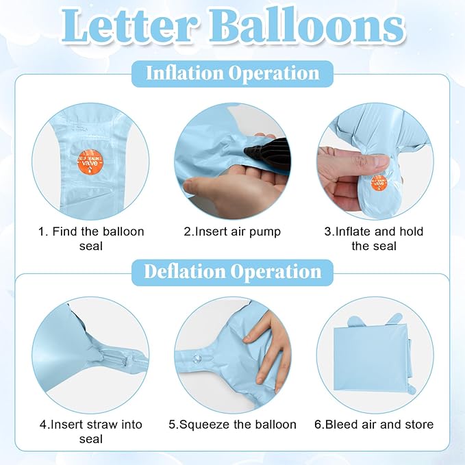 40inch Baby Blue BRIDE Letter Balloons, Giant Pastel Blue Bride Foil Helium Balloon Banner with Heart Balloon for Bride to Be Wedding Engagement Bridal Shower Blue Bachelorette Party Decoration