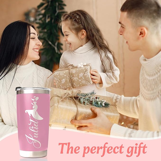 Custom Tumbler Personalized Coffee Tumbler Laser Engrave with Name 12 Designs Double Wall Insulated 20 oz Travel Cup Personalized Gifts for Birthday Christmas Anniversary for Men Women
