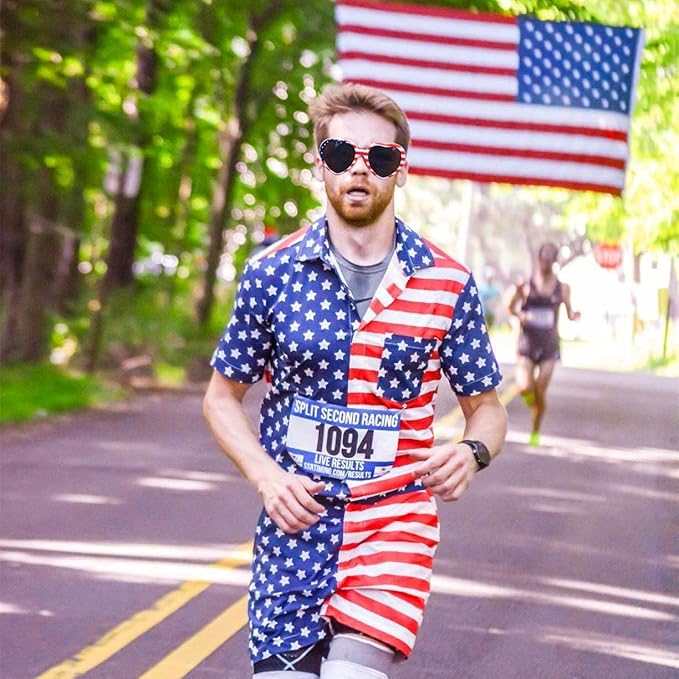 Eyegla Bulk American Sunglasses USA Flag Sunglasses Patriotic Glasses 4th of July Party Supplies-10/20Pack