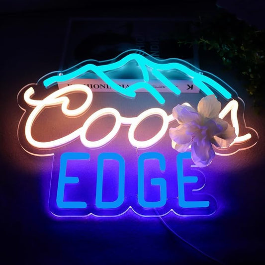 JFLLamp Beer Neon Signs for Wall Decor Crs EDGE Neon Lights for Bedroom Led Signs Suitable for Dormitory Man Cave Christmas Gift