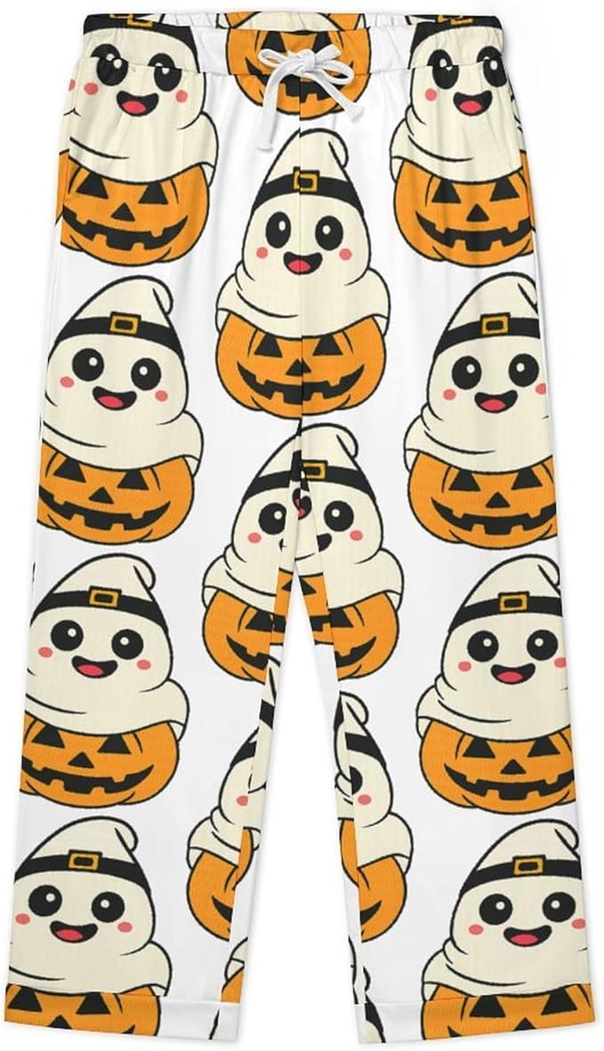 Lemons Leaves Ceramic Style Womens Pajama Set Long Sleeve Pajamas Top And Pants Soft Loungewear Pjs Sets
