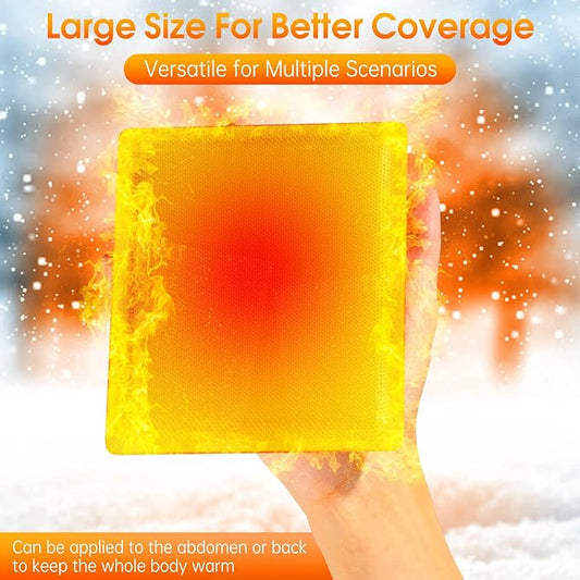 10 Pack Hand Warmers Disposable,Extra Big Body Warmers 18 Hours Long-Lasting Heat Packs for Camping,Skiing, Safe Non-Toxic,Hand & Body Warmer Heater for Outdoor Sport