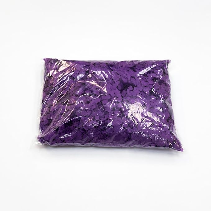 Ultimate Confetti, Purple Biodegradable Confetti Squares - Flame-Resistant and Slow-Falling Tissue Paper Confetti for Cannon and Launcher use – Best for Celebrations - 1 lb, 16 oz