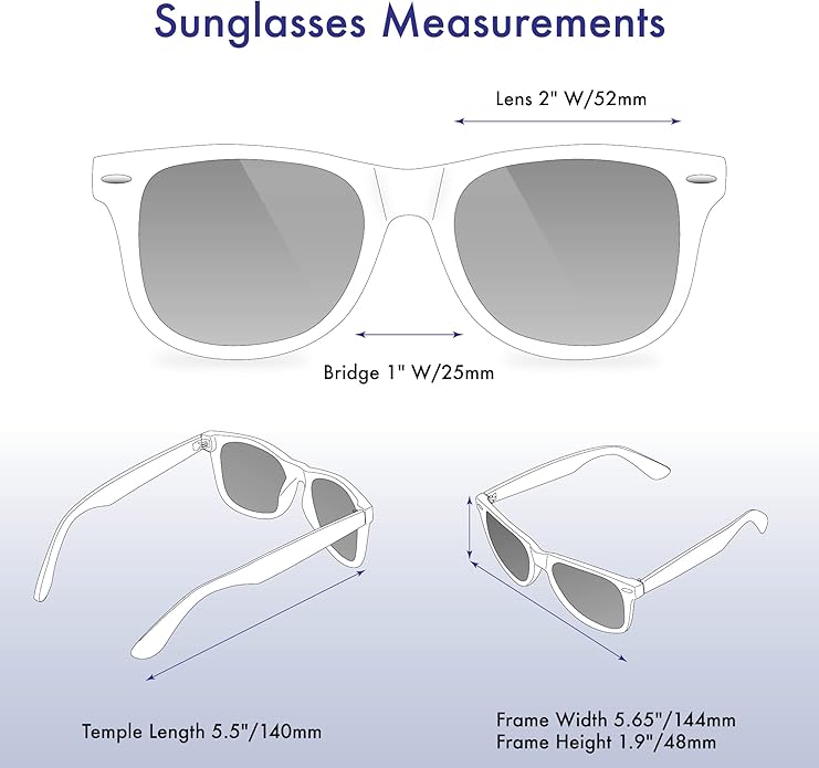 Retro Rewind Polarized Sunglasses for Men and Women - UV Protection Classic Sun Glasses