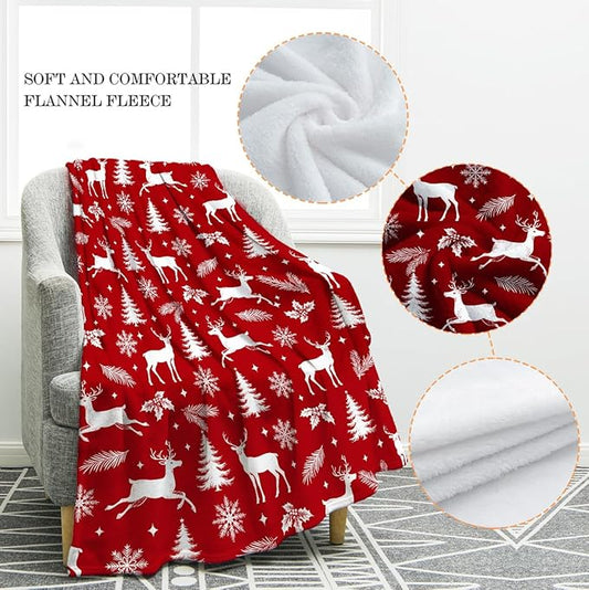 Jekeno Snowflakes Blanket for Women Men Kids Girls Boys Mom Wife Female Friends Halloween Birthday Presents Home Bedroom Living Room Decor Colorful Throw Blanket 60"x80"