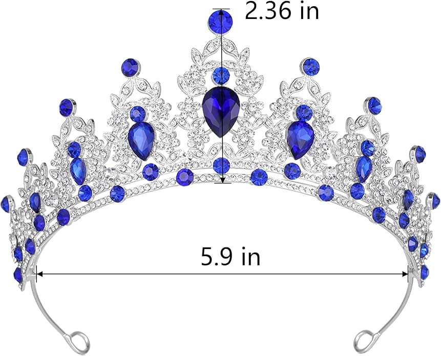 Kamirola - Queen Crown and Tiaras Princess Crown for Women and Girls Crystal Headbands for Bridal, Princess for Wedding and Party(01)