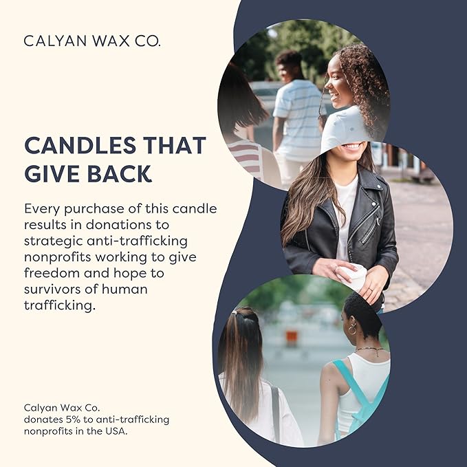 Calyan Wax Co. Palo Santo & Cypress Scented Candle - 75 Hour Burn - Luxury Non Toxic Soy Wax Candles - Long Lasting Black Tumbler Jar Candle for Home - 10.2oz