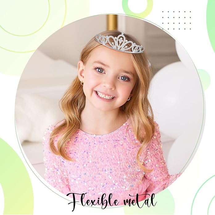 15 PCS Princess Crown for Women,Silver Crystal Tiara Crown,Rhinestone Princess Crowns Headband,Crystal Queen Tiaras,for Birthday Wedding Prom Bridal Party Pageant Halloween Christmas Costume