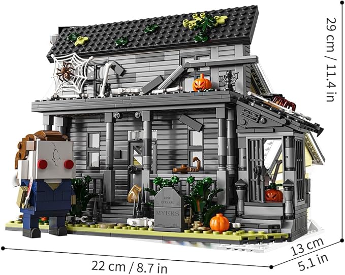 Halloween House Building Blocks Kits, Present for Friends and Fans,Collectible Decoration Building Toy(797 Pieces) Compatible with Lego