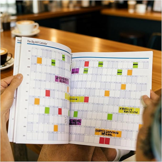 The Big A Planner – Design Your Amazing 2026, Oversized Desk Planner with Large Writing Space, Goal Setting Sections, Flexible Layout, January–December Planning Tool(Set B)