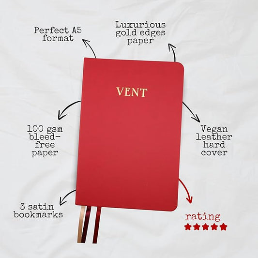Mental Health & Shadow Work Journal: Vent - Guided Prompts for Healing Grievance, Rage, Anger, Anxiety, Depression, Therapy, Mindfulness, Self-Care, Stress Relief Gifts and Nervous System Regulation