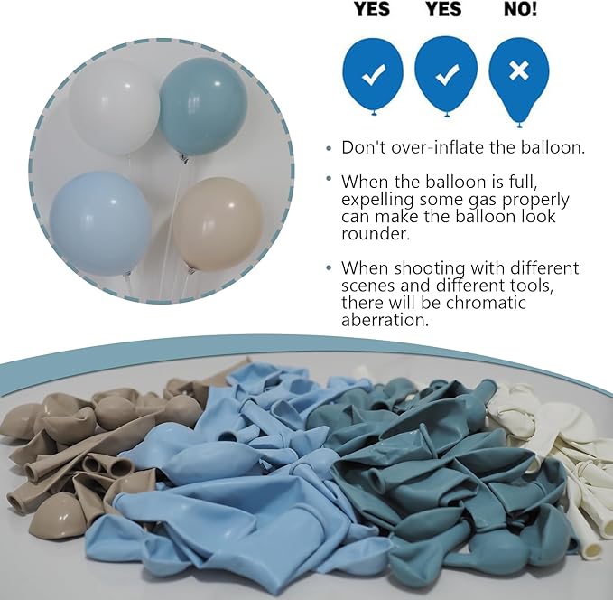 Dusty Blue Balloons Garland Arch Kit 139Pcs Fog Blue White Sand Balloons for Baby Shower Birthday Bear Theme Wedding Bride Anniversary Gender Reveal Party Decorations for Boy Girl Adult