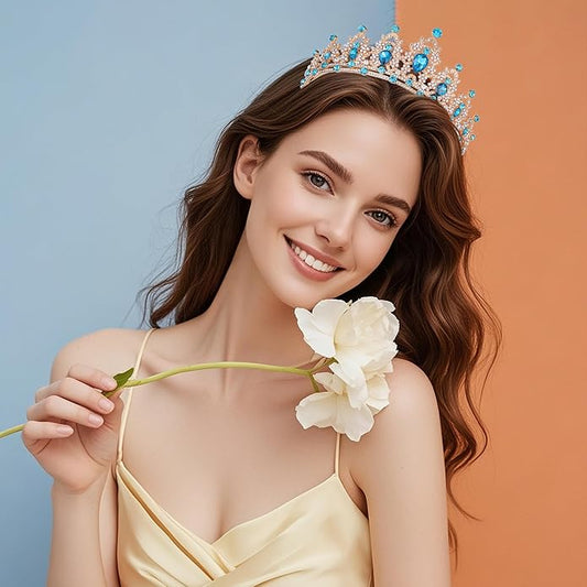 Kamirola - Queen Crown and Tiaras Princess Crown for Women and Girls Crystal Headbands for Bridal, Princess for Wedding and Party(01)