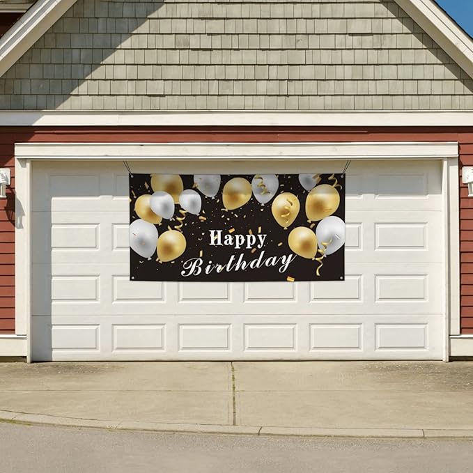Custom Wall Banner Sign Customize Your Own Banner with Image Logo Text Personalized Background Decorative Backdrop for Birthday Party Business Graduation Wedding Christmas (4' x 2" / 120 cm x 60 cm)