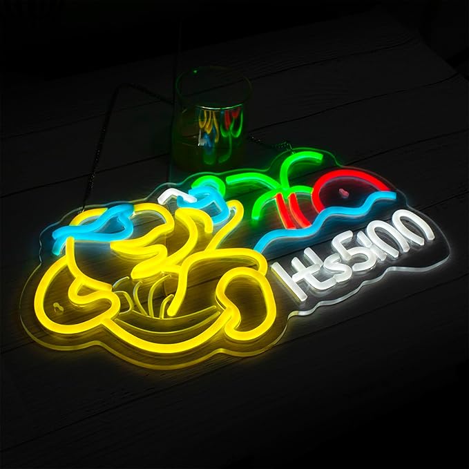 Turtle Have A Drink Neon Signs for Wall Decor, Its 5 00 O'clock Led Neon Light,Dimmable,USB Powered, Five Oclock for Bar Beer Pub Man Cave Garage