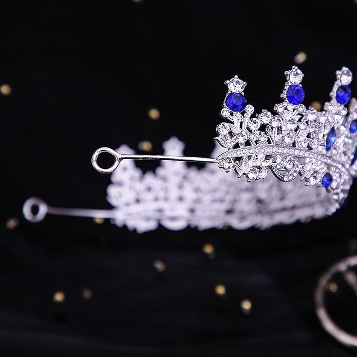 Tiaras and Crowns for Women Crystal Princess Tiaras Rhinestone Queen Crowns For Wedding Bridal Birthday Prom Pageant Party (Tiara 100)