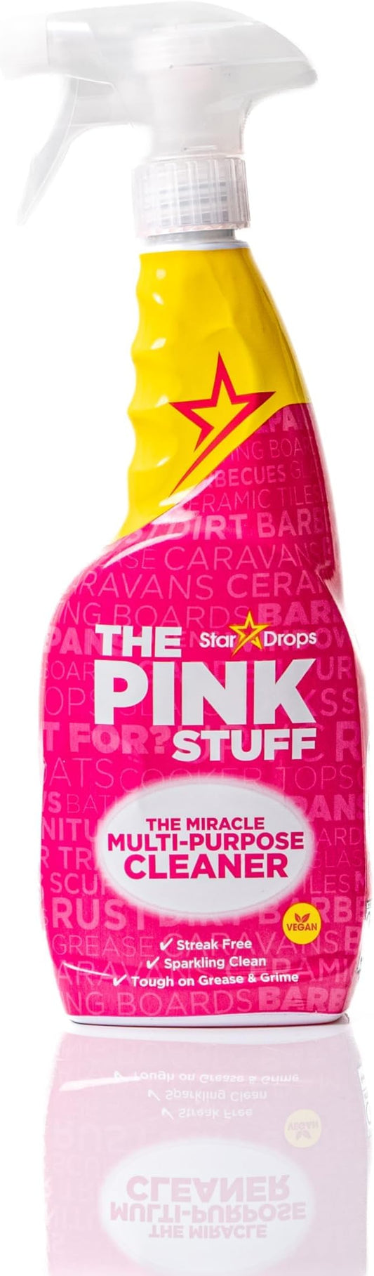The Pink Stuff Miracle Multi-Purpose Cleaner – Removes Grease, Grime, and Stains on Kitchens, Bathrooms, Floors, and More - 750ml (Pack of 2)