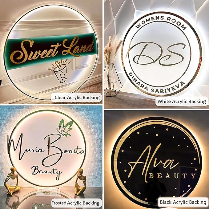 Custom Neon Sign, Custom LED Neon Sign Customizable for Business Salon Beauty Nail Studios Light Up Name Sign, Personalized Neon Light Suitable for Bar Bakeries Coffee Shop Decorations