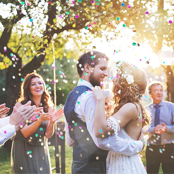 8 PCS Confetti Poppers Cannons for Wedding Birthday Graduation Baby Shower Fun Party Supplies Decorations and Favors