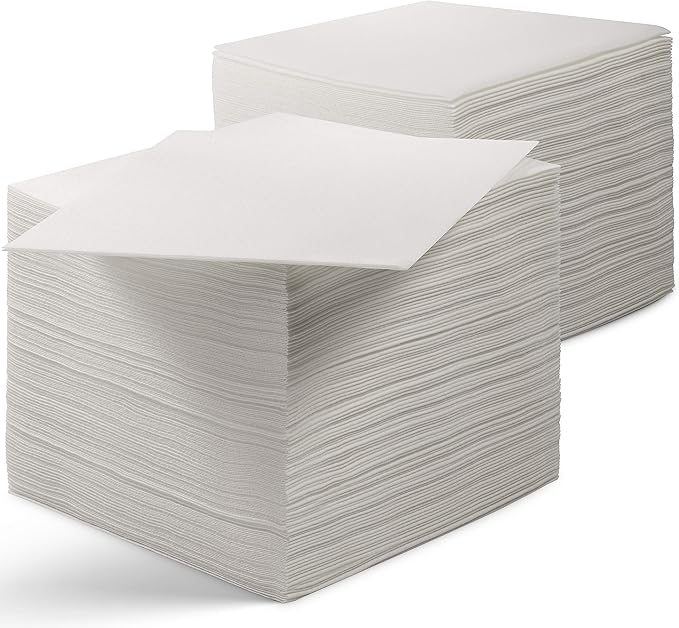 BloominGoods Linen-Feel Lunch Napkins - Disposable Cloth-Like Paper Napkins - Soft And Absorbant Luncheon Napkins For Kitchen, Parties, Weddings, Dinners or Events (Pack of 200)