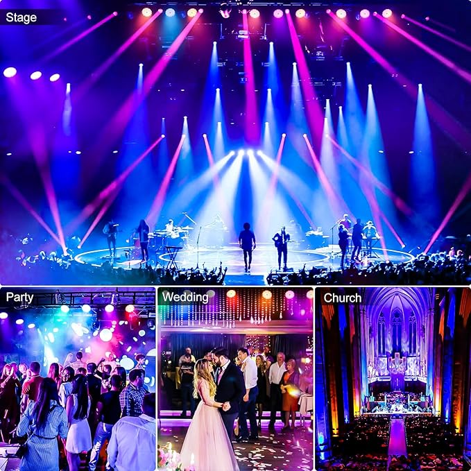 Betopper 54 * 4W High CRI Par Light, CRI/RA>90 RGBW 4 in 1 Ultra-Bright LED Stage Light,Up to 5500 Lm Party Lighting, Party Disco DJ Lights for Photography Video Wedding Show, 1 Pack