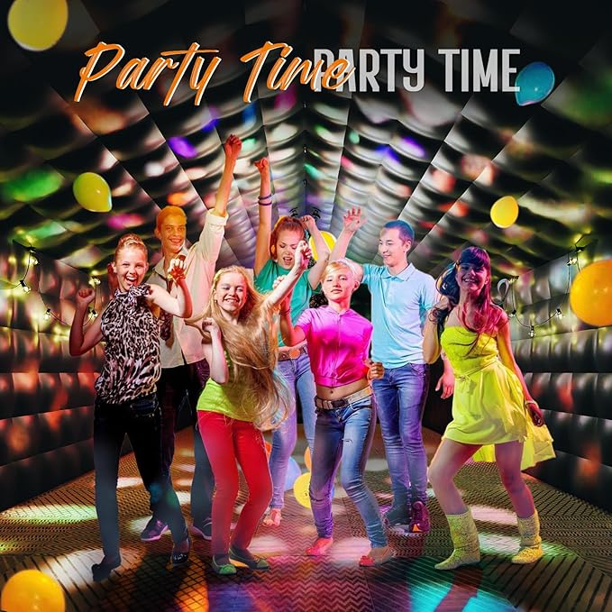 SPECRAFT 39x20x14 FT Large Inflatable Nightclub with Additional Gazebo, 2 Sides Escape Doors Inflatable Tent for Parties, Party Tent for Birthday Party/Outdoor Events