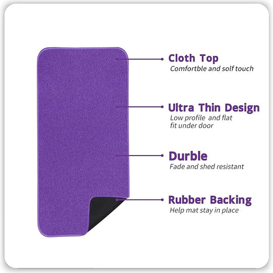 Bath Mat,Ultra Thin Bathroom Runner Rugs,Large Bath Mats for Bathroom,Quick Dry,Non-Slip,Machine Washable,Low Pile,Bath Rug,Shower Outside,Sink,Home Decor Accessories.Purple,3'x6'(36x72inch)