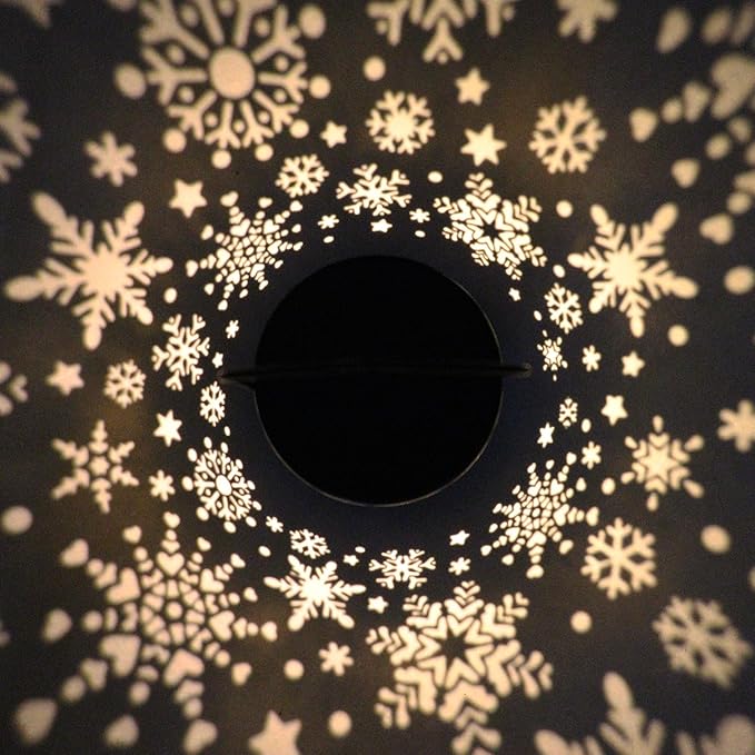 Outdoor Solar Lanterns Waterproof, Metal Hanging Solar Lights Snow Garden Decor Birthday Gifts for Women Mom Grandma for Patio Backyard Yard Pathway Porch