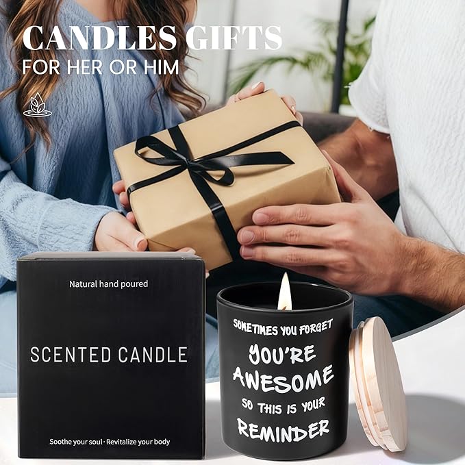 Wild Bluebell Scented Soy Candles Non Toxic - Fall Decor Aromatherapy Candle | Luxury Fragrance Oil | 50-Hour Burn Time | Eco Lead-Free Wick | for Home Birthday Christmas Gifts for Women Mom