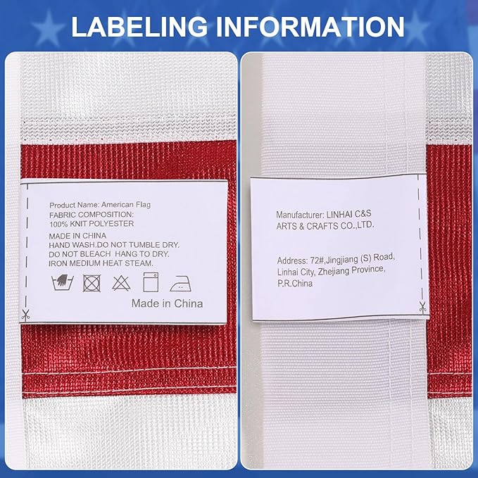 Knit Polyester American Flag 3x5 FT Outdoor Heavy Duty Luxury TearProof Series, Premium American Flags 3x5 for Outside, Knit USA US Flag with Wind Tunnel, Glow Effect, Embroidered Stars